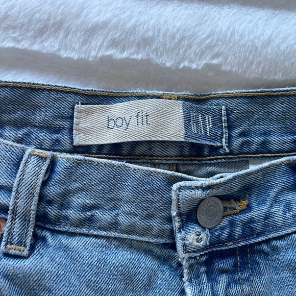 GAP Boy fit women's jeans, 100% cotton (no stretch) size 14 regular - Picture 5 of 10